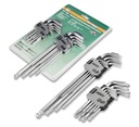 Imbusové kľúče 1,5 - 10 mm - imbus + Torx 18 ks