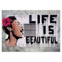 Plagáty 70x50 Life is Beautiful Banksy