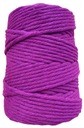 Bavlnená šnúra Macrame, fialová, 100 m, 5 mm