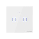 Sonoff Touch vypínač WiFi + RF 433 Sonoff T1 EU TX (2-kanálový)