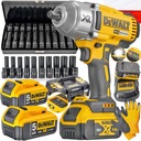 DEWALT AKU NÁRAZOVÝ KĽÚČ DCF900P2T 18V 2x5Ah 1355Nm + ZÁSUVKY