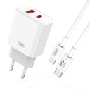 Rýchla duálna nabíjačka pre iPhone USB-C / USB 20W dlhý kábel 200 cm