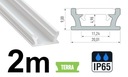 VODEODOLNÝ LED PROFIL IP65 PRE LED PÁS BIELY 2m