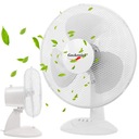 STOLNÝ VENTILÁTOR STOJACÍ VENTILÁTOR PRE KANCELÁRSKU TICHÝ VÝKONNÝ BIELY MALÝ 3 REŽIMY