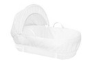 Moses Basket Shnuggle White s búdou a matracom