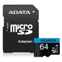 Adata microSD Premier 64GB UHS1/CL10/A1+adaptér