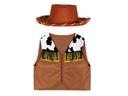 KOVBOY OUTFIT COWGIRL VEST KLOBÚK 134-140