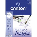 CANSON MIXMEDIA IMAGINE BLOCK A3 200G 50 listov