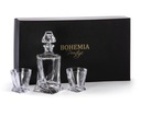 BOHEMIA PRESTIGE QUADRO whisky set 1+6 DARČEK