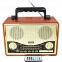 VEĽKÉ RETRO RÁDIO MP3 USB AUX TF Bluetooth REMOTE XL