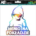 Nálepka na okno HENIO ON BOARD HOLOGRAM