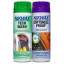 Nikwax Twin Softshell / Tech Wash 300 ml súprava na starostlivosť o softshell