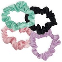 Deni Carte Scrunchie - gumičky do vlasov 1,5 cm mix 4 ks.