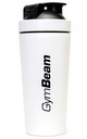 GYMBEAM SHAKER OCELOVÝ 750ml BIELÝ KOVOVÝ SHAKER