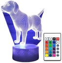 3D LED LABRADOR RETRIEVER ŠTEŇA LAMPA