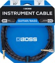 BOSS BIC-10A KÁBEL 3m JACK UHLOVÝ INSTRUMENTÁLNY GITAROVÝ KÁBEL