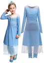 ELSA OUTFIT ŠATY ELZA BAL FROZEN 2 128-134