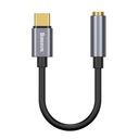 Baseus L54 USB-C audio adaptér + 3,5 mm mini jack (sivý)