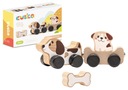 Drevená hračka Clever Dogs Bone - Set 15443