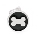 Karta s adresou MyFamily Classic Big Black Circle Bone