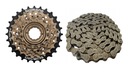 SHIMANO 7-SPEED FREESPEED + SADA REŤAZE