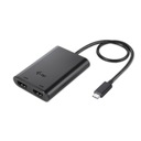 USB-C duálny HDMI video adaptér 2x HDMI PORT 4K