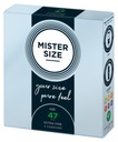 Mister Size Condoms nasadené kondómy