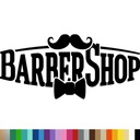 Dekoratívna nálepka na stenu SALON BARBER SHOP KADERNÍK 20x44