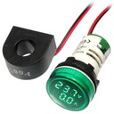 ZELENÁ LED kontrolka VOLTMETER AMPÉRMETER 500VAC 100A