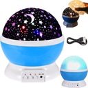 PROJEKTOR DREAMY STARS NOČNÁ LAMPA AUTOMATICKÉ OTOČENIE O 360° PRE DETI