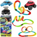 Pojazdná RACE TRACK Auto LED FLUO CAR MAGIC TRACK SET 192 kusov