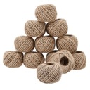 Jute String 12 PCS 25 m pre balenie darčekových dekoratívnych reťazcov