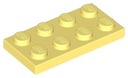 LEGO 3020 TILE 2x4 svetložltá NOVINKA (1g)