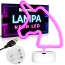 NEÓNOVÁ LED JEDNOROŽCOVÁ LAMPA S USB STOJANOM DO IZBY