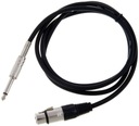 Audio kábel XLR JACK - 1,5m čierny