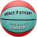 Basketbalová lopta Meteor Layup 4 červeno-zelená 07047 4