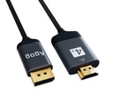 KÁBEL DISPLAYPORT DP na HDMI 4K60Hz FHD AGOG 2M