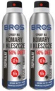 BROS sprej proti komárom a kliešťom 50% DEET ÚČINNÝ AŽ 12 hodín 2x90 ml