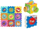 SMILY FOAM MAT PUZZLE 9 EL ANIMALS SP84501