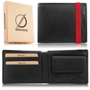 Pánska kožená peňaženka Black Brodrene Rfid Youth Natural Leather