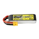 TATTU VÝKONNÁ BATÉRIA LIPO BATÉRIA R-LINE 550MAH 7,4V 95C 2S1P XT30 JST-XH