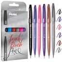 Pentel Brush Sign Pen set 6 ks