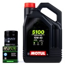 Motorový olej MOTUL 5100 10W40 4T 4l MA2 + filter HifloFiltro HF138