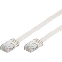 LAN kábel Patchcord CAT 6 U/UTP plochý biely 20m