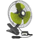 VENTILÁTOR AUTO OTOČNÝ VENTILÁTOR KLIP 12V