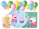 Peppa Set taniere Poháre Obrúsky Narodeniny