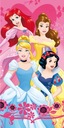 Osuška 70x140 Princess beach Disney Princesses Cotton