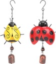 Deep Tone Wind Chimes 2 kusy Ladybug Wind Insect