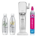 SodaStream ART WHITE + 2x FĽAŠA FUSE PLANTS 1L