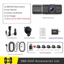 Auto DVR Dual Camera 1080P Auto DVR rekordér